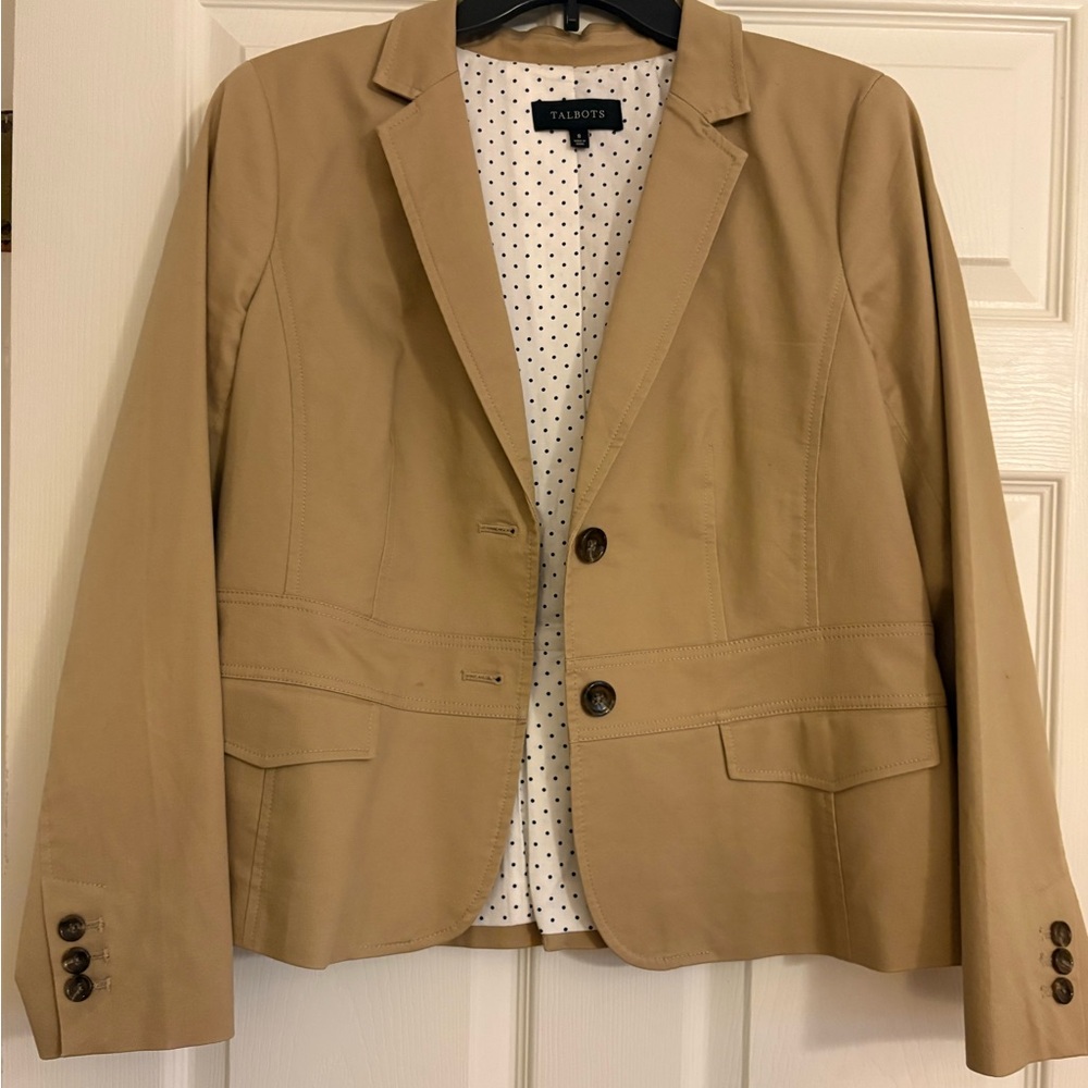 🚚Talbots Women's Classic Camel Blazer